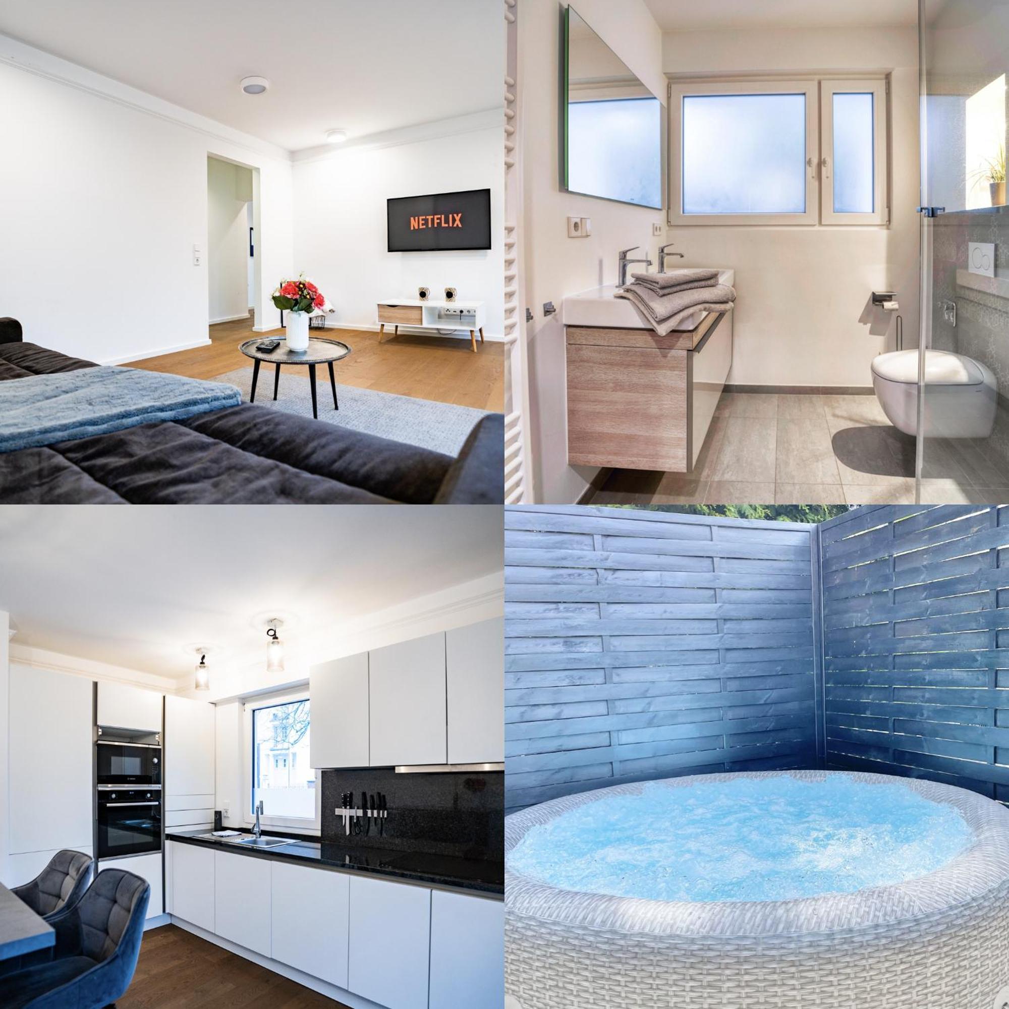 Whirlpool - Zentral - Designloft Mit Xxl Terrasse Wiesbaden Exterior foto